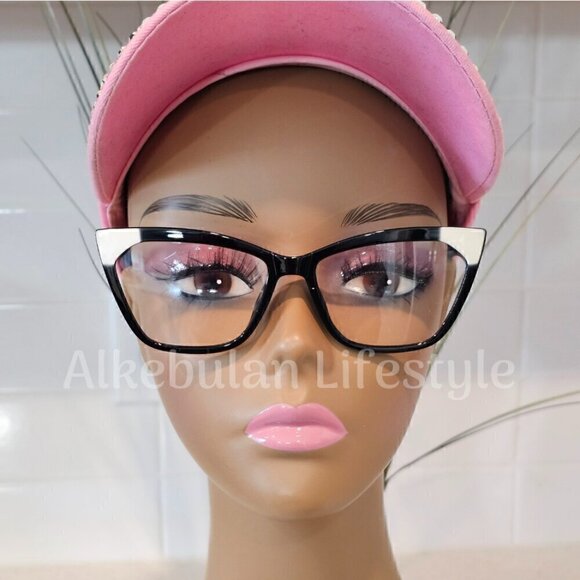 Women Oversized Blue Light Blocking Glasses - NEW - Black - Picture 1 of 2